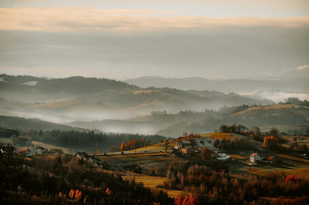polish village landscape